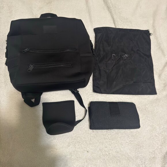 Dagne Dover Indi Diaper‎ Backpack Black Neoprene new without tag unisex modern